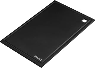 17.25 x 11 inch Matte Black Composite Replacement Cutting Board for Ruvati Workstation Sinks - RVA1217BWC