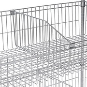 Wire Shelf Basket Divider 24" by Global Industrial – 24", Metal, Chrome, Model 797102
