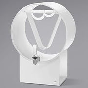 Rosseto LD182 Lucid 5 Gallon White Acrylic Barrel Beverage Dispenser compatible Infusion Chamber