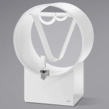 Rosseto LD182 Lucid 5 Gallon White Acrylic Barrel Beverage Dispenser compatible Infusion Chamber