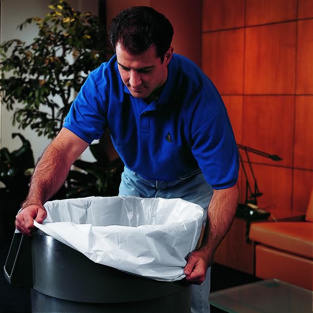 Value Perfomance Can Liners 24"x32" by HBC – 1 Count (Pack of 500), 16.0 gallons, Plastic, Clear, Pack of 500