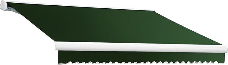 Awntech Retractable Awning Left Motor 16'W x 10" D x 10" H Forest Green