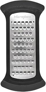 Microplane Mixing Bowl Grater - Extra Coarse Grater for Cauliflower Rice - Black & Grey