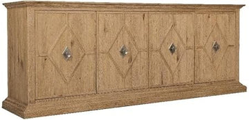 Hooker Driftwood Entertainment Credenza in Light Brown Wood Furniture