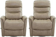 Starlight Canyon Home Beige Linen Swivel Glider Recliner Two Pack, Transitional Style, Comfortable Upholstery, Smooth Swivel Function, Ideal for Living Room, Lounge Area