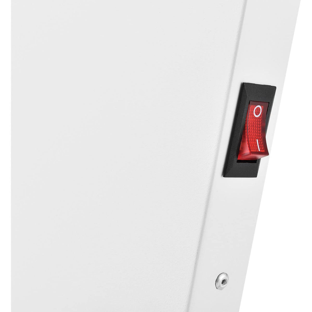Under the Desk Radiant Panel Heater by Global Industrial – 1.06"L x 22.44"W x 14.88"H, Cold Rolled Steel, White, Model PH-808