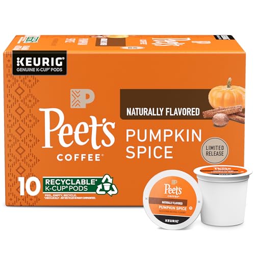 Peet's Coffee Pumpkin Spice / 10 Count (Pack of 1) / Pumpkin Single-Serve Capsules & Pods