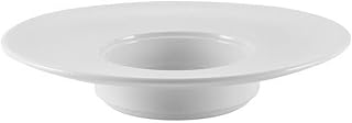 CAC China RCN-309 5 oz Clinton Porcelain Round Pasta Bowl (Box of 36), 9" by 1-3/4", Super White