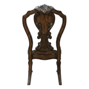 Dark Brown Upholstered Dining Side Chair Set of by Starlight Canyon Home – Solid Rubberwood, Oak Veneer, Engineered Wood, Fabric, Brown, Pack of 2