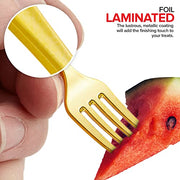 Stock Your Home Mini Fork / Gold / 80 Dessert Forks