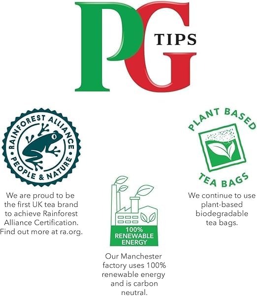 Black Tea Original Tea Bags 240 Count (2 PACK) by PG Tips – 80 Count (Pack of 6), Pack of 12, Model 00148244