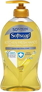 Softsoap Kitchen Fresh Hands Antibacterial Liquid Hand Soap, 11.25 oz Per Bottle (5 Pack)