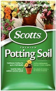 Scotts Premium Potting Soil with Fertilizer, 1 Cubic Feet