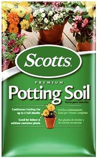 Scotts Premium Potting Soil with Fertilizer, 1 Cubic Feet