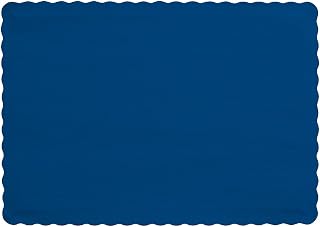 Creative Converting 50 Count Touch of Color Paper Placemats, Navy
