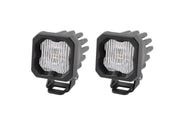 SSC1 White SAE/DOT Fog Standard LED Pod (pair) by Diode Dynamics – SAE Fog, Amber Backlight, Model DD6847P