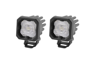 SSC1 White SAE/DOT Fog Standard LED Pod (pair) by Diode Dynamics – SAE Fog, Amber Backlight, Model DD6847P