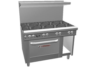Southbend 48" Ultimate Restaurant Gas Range w/ 8 Non-Clog Burners by South Bend – Stainless Steel, Stainless-Steel, Model 4481AC