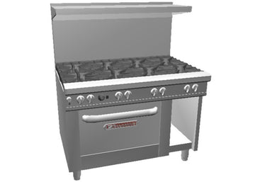 Southbend 48" Ultimate Restaurant Gas Range w/ 8 Non-Clog Burners by South Bend – Stainless Steel, Stainless-Steel, Model 4481AC
