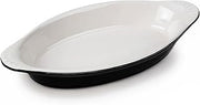 Tuxton B4N-150 Vitrified China Welsh Rarebit, 17 oz, 10-5/8", Black/Eggshell (Pack of 12),
