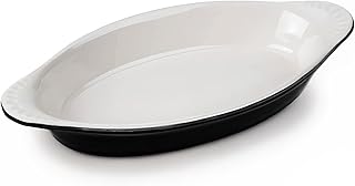 Tuxton B4N-150 Vitrified China Welsh Rarebit, 17 oz, 10-5/8", Black/Eggshell (Pack of 12),