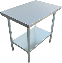 48-Inch Commercial Work Table by Adcraft – Stainless Steel, Model WT-3048-E