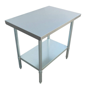 48-Inch Commercial Work Table by Adcraft – Stainless Steel, Model WT-3048-E