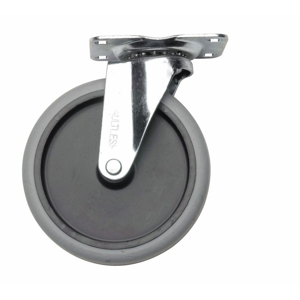 Swivel Caster Wheels for Durable Utility Cart - 5"Dia by ALBION INDUSTRIES – Black, Model 5-30P-SCB-2