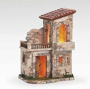 Fontanini by Roman Inc., Lighted Bethlehem Inn, 5" Collection, Nativity Figure and Accessories, Hand Sculpted and Painted (16x12x9)