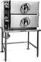Crown DCP-2 Direct Steam Pressure-Type Steamer with Two Compartments & Pedestal Mount