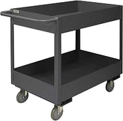 Durham RSC6-2436-2-3.6K-95 2 Shelf Stock Cart with Lips Up, 6", 3600 lb Capacity
