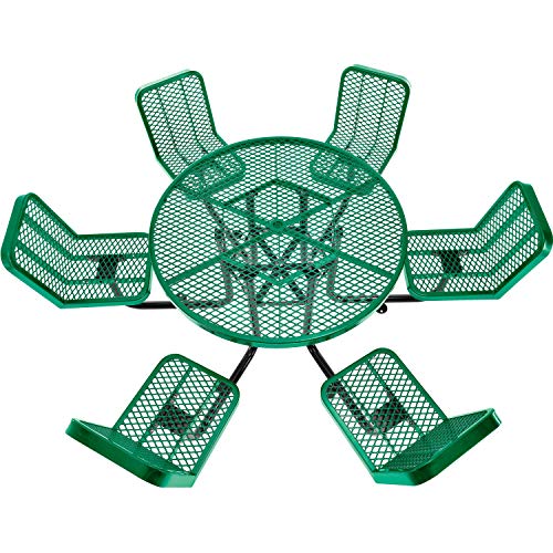 Global Industrial Green / 46" Dia. x 29" H / Industrial Picnic Tables