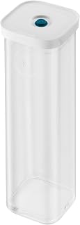 ZWILLING Fresh & Save Cube La Mer Box, Size 4S, Modular & Stackable Storage Jar, Airtight & Vacuum Storage, Dishwasher Safe, Transparent-La Mer