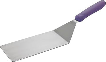 Winco 8" x 4" Purple Griddle Spatula Turner for Burgers