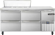 CRA68-10-D Refrigerated Base Sandwich Unit, 68" W, With 10 Pan Openings & Drawers