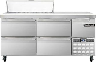 CRA68-10-D Refrigerated Base Sandwich Unit, 68" W, With 10 Pan Openings & Drawers
