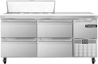 CRA68-10-D Refrigerated Base Sandwich Unit, 68" W, With 10 Pan Openings & Drawers