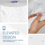 Scott Professional 6 Rolls × 950'/Roll - Elevated Design / White / White HRT Paper Towels