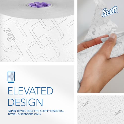 Scott Professional 6 Rolls × 950'/Roll - Elevated Design / White / White HRT Paper Towels