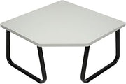 Global Industrial Corner Coffee Table, Gray Top, 30" x 30"
