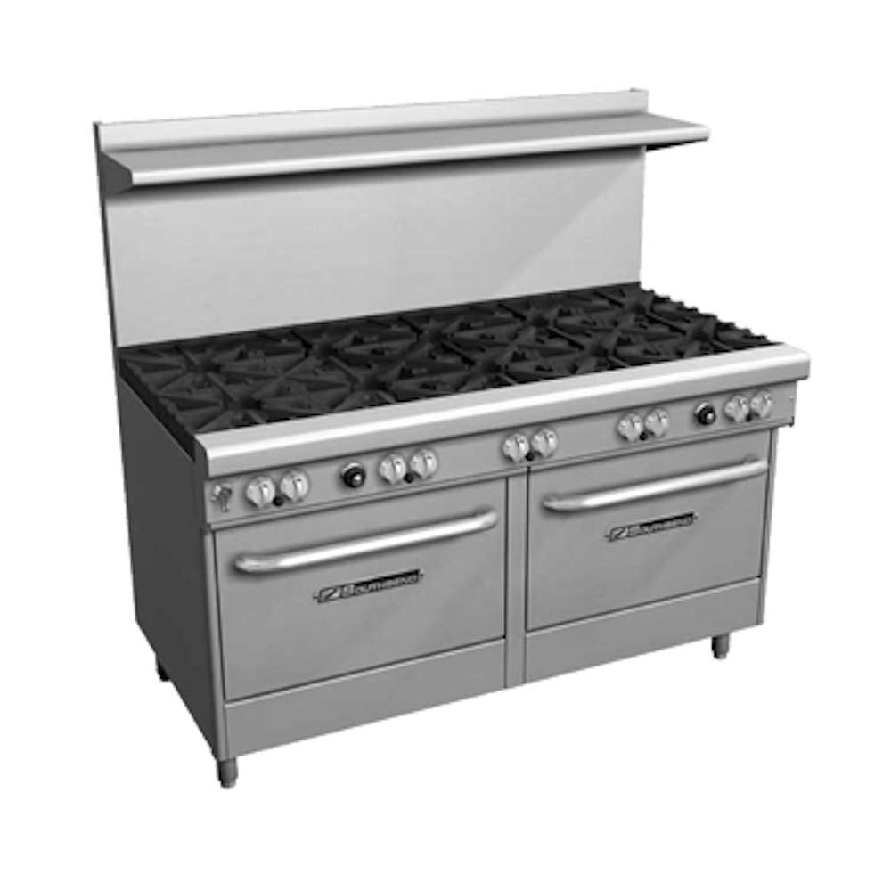 Southbend 60" Ultimate Restaurant Gas Range w/ 3 Standard Burners Front by South Bend – Stainless-Steel, Model 4605DD-2CL