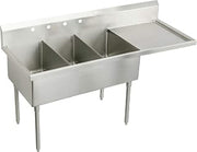 Elkay SS8360L4 Commercial Sink, Lustrous Satin Finish