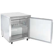 27" W Undercounter Refrigerator w/ (1) Section & (1) Door by MOTAK – 30.31x32.68x38.58, In Description, Check Images, Model MUR-28-X