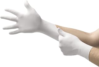 Ansell Microflex N80 Disposable Nitrile Gloves w/Full Texture for Automotive, Maintenance, Cleaning