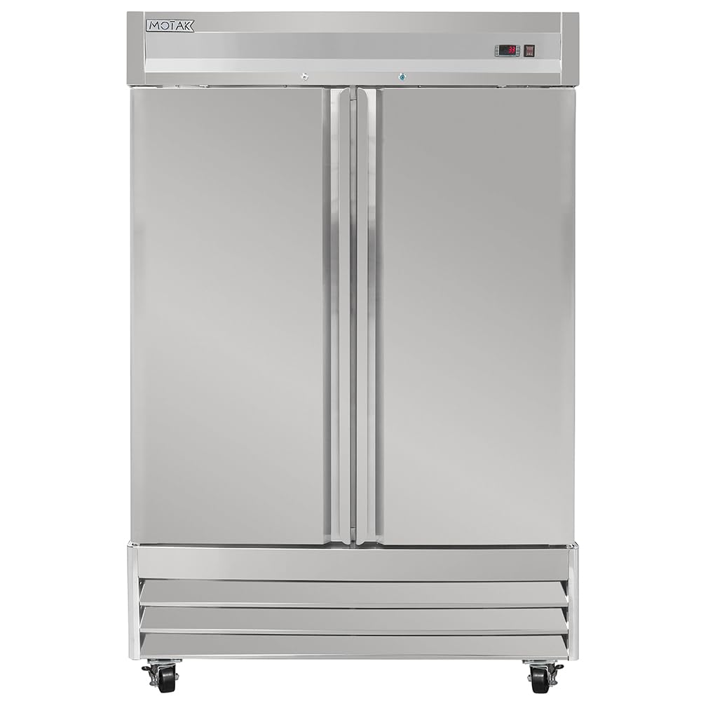 54" Two Section Reach In Refrigerator by MOTAK – 56.69x35.04x83.46, In Description, Check Images, Model MSD-2DR-BAL-X