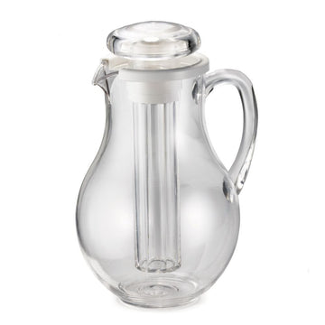 2 qt Plastic Center Ice Core Pitcher by Tablecraft – 64 Ounces, 2.0 quarts, Polycarbonate (PC), Clear