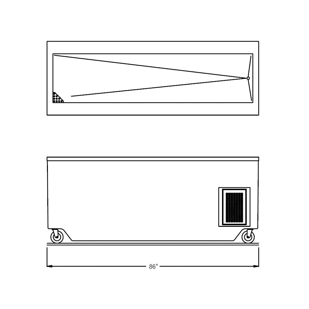 Ranserve Fg Cold Food Table by Randell – Model RANFG IC-6
