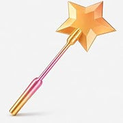 3D Fairy Wand Credit Card Holder - Twinkle Magic Wand Debit Card Holder