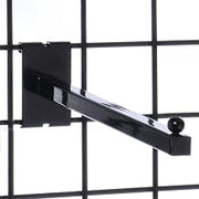 Grid Walls Straight Arms Black 12"L