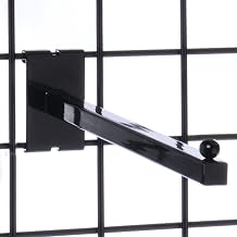 Grid Walls Straight Arms Black 12"L